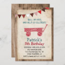 Recherche de wagon invitations Petit wagon rouge