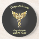 Suche nach caduceus untersetzer Gold