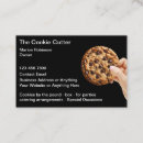 Recherche de cookies cartes visite Nourriture