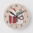 Recherche de bonhommes neige horloges Santa claus