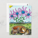 Recherche de fox cartes postales Illustration