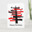 Recherche de arbre abstrait cartes postales Oiseaux