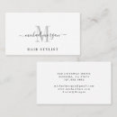 Recherche de styliste mariage cartes visite Client(e)