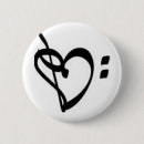 Recherche de coeur de musique badges Triple