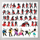 Recherche de salle de danse posters Rouge