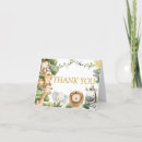 Recherche de jungle remerciements cartes Animaux