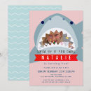 Recherche de shark anniversaire invitations Océan