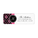 Recherche de monogram return address labels mariages Étiquettes d'adresse de retour