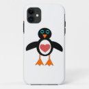 Recherche de amour de pingouin iphone coques Coeur