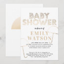 Recherche de gold foil baby shower invitations Feuille d'or