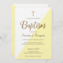 Recherche de jaune baptême invitations Chrétien