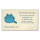 Recherche de chat heureux cartes visite Chaton