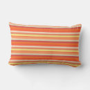 Recherche de rouge orange coussins Rayé