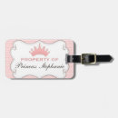 Recherche de princesse bagages étiquettes Girly