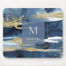 Recherche de bleu marine et blanc tapis souris À la mode