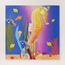 Recherche de hippocampe puzzles Poisson