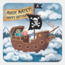 Recherche de bateau de pirates autocollants Drapeau