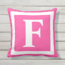 Recherche de monogramme f coussins Minimaliste