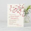 Recherche de fleurs de cerisier rouges invitations Asiatique