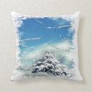 Recherche de tempête de neige coussins Bleu