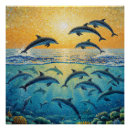 Recherche de de dauphin posters Coucher de soleil