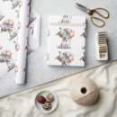 Recherche de canine papier cadeau Aquarelle