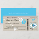 Recherche de boarding pass save the dates Billet d'avion