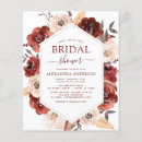 Suche nach fall bridal shower einladungen Burgunderrot