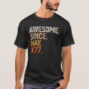 Recherche de fait en 1977 tshirts Anniversaire