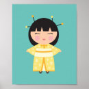 Suche nach kokeshi puppe poster Mädchen