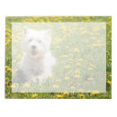 Recherche de westie blocsnotes Puppy