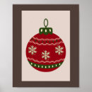 Recherche de boule rouge de noël posters Festif