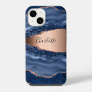 Recherche de marbre bleu iphone coques Or rose