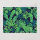 Recherche de tropical motif de cartes postales Palme