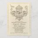 Recherche de cage oiseaux vintage invitations Romantique