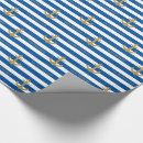 Recherche de anniversaire nautique papier cadeau Bleu et blanc