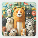 Recherche de ménagerie autocollants Coloré