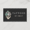 Recherche de crâne vintage cartes visite Unique