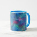 Recherche de paon bleu tasses Aquarelle