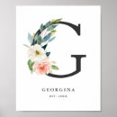 Suche nach monogramm g poster Baby girl