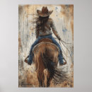 Recherche de cowgirls poster Ouest