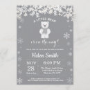 Suche nach polar bear einladungen Winterbaby dusche