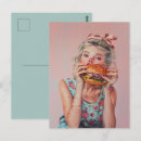 Recherche de burger cartes postales Illustration