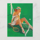 Suche nach vintage tennis postkarten Retro