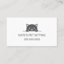 Recherche de de chat noir cartes visite Garde d'animaux de compagnie