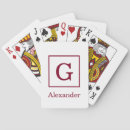 Recherche de bourgogne jeux de cartes Initiales