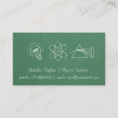 Recherche de professeur de physique cartes visite Teacher