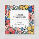 Recherche de modèle floral cartes visite Coloré
