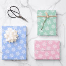 Recherche de flocons de neige papier cadeau Rétro