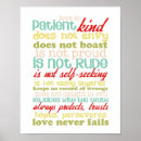 Suche nach liebe ist geduldig poster Rot